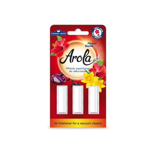 Zdjęcie produktu - General Fresh Arola Wkłady zapachowe do odkurzacza Kwiatowe, 3szt.