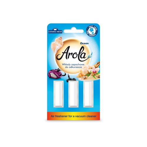Zdjęcie produktu - General Fresh Arola Wkłady zapachowe do odkurzacza Morski, 3szt.