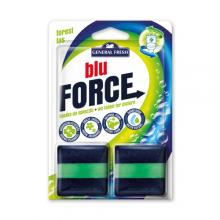Zdjęcie produktu - General Fresh Blue Force Kostka do spłuczki Leśny, 2x40g	