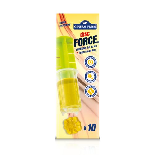 Zdjęcie produktu - General Fresh Disc Force Punktowy żel do WC cytrynowy, 60ml