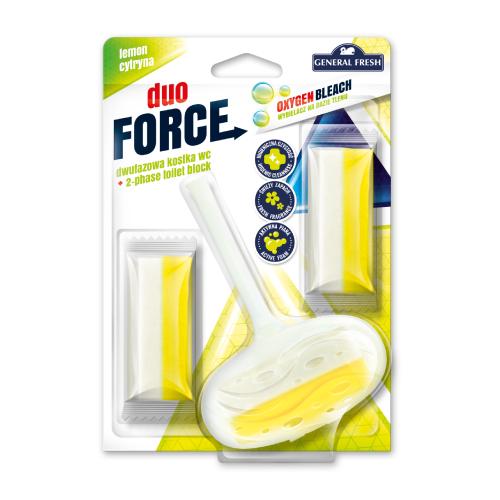 Zdjęcie produktu - General Fresh Duo Force Kostka do WC dwufazowa + 2x zapas Cytryna, 3x40g