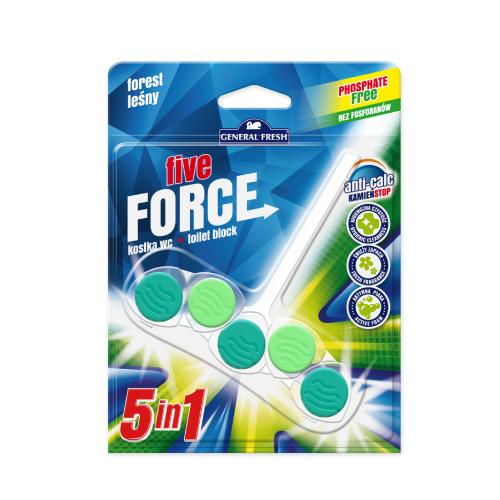Zdjęcie produktu - General Fresh Five Force Kostka do WC las, 50g