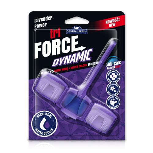 Zdjęcie produktu - General Fresh Tri Force Dynamic Kostka do WC lawenda, 45g