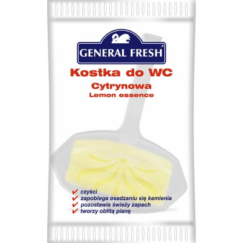Zdjęcie produktu - General Fresh Kostka do WC folia Cytrynowa, 35g