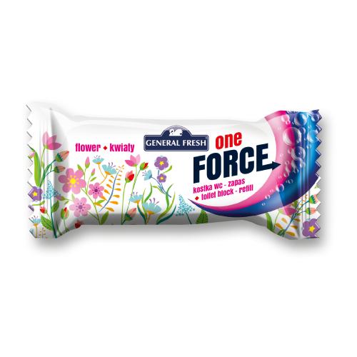Zdjęcie produktu - General Fresh One Force Zapas do kostki WC kwiaty, 40g