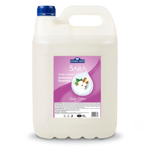 Zdjęcie produktu - General Fresh Sara Mydło w płynie Delikatna bawełna, 5l