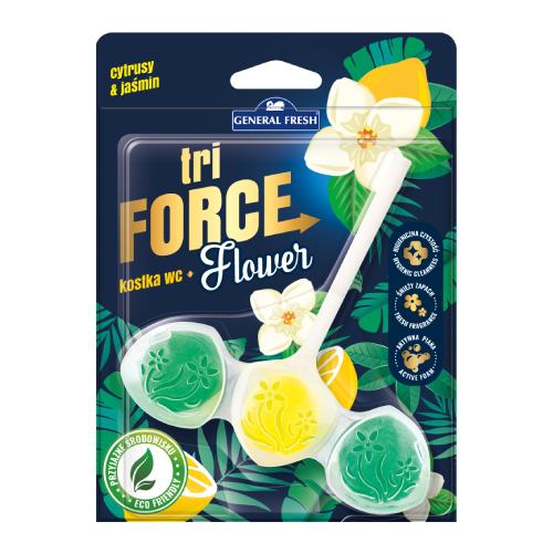 Zdjęcie produktu - General Fresh Tri Force Flower Kostka do WC Cytrusy & Jaśmin, 45g