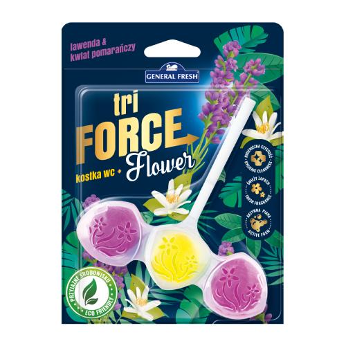 Zdjęcie produktu - General Fresh Tri Force Flower Kostka do WC Lawenda & Kwiat Pomarańczy, 45g