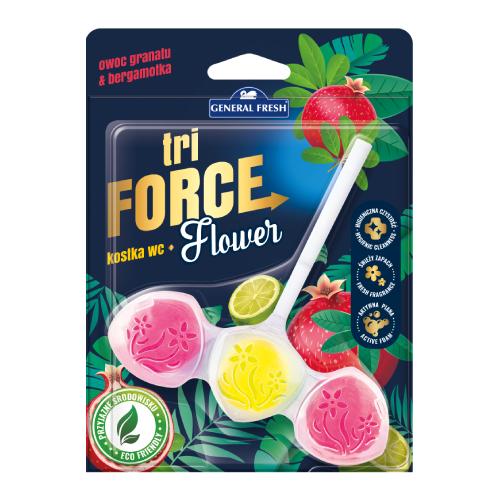 Zdjęcie produktu - General Fresh Tri Force Flower Kostka do WC Owoc Granatu & Bergamotka, 45g