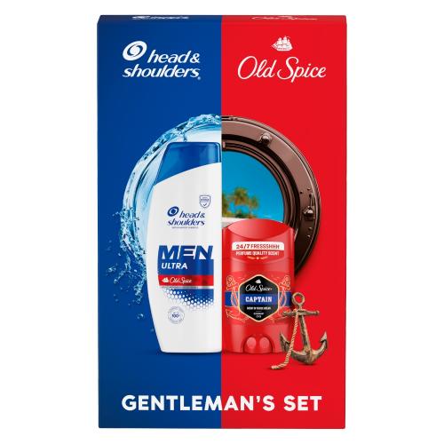 Zdjęcie produktu - Zestaw Head&Shoulders Men Ultra with Old Spice Szampon do włos&oacute;w dla mężczyzn, 330 ml + Old Spice Captain Dezodorant w sztyfcie dla mężczyzn, 50 ml