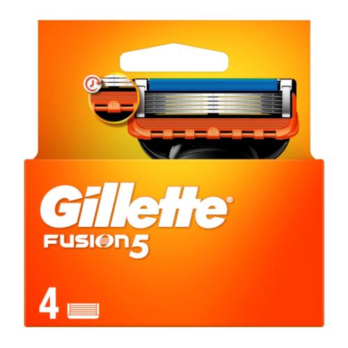 Zdjęcie produktu - Gillette Fusion5 Ostrza wymienne do maszynki do golenia dla mężczyzn, 4szt.