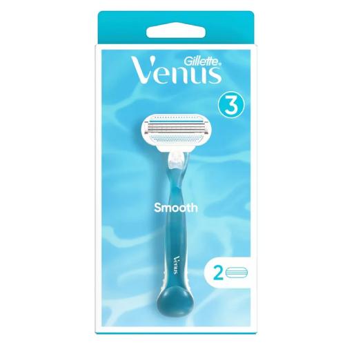 Zdjęcie produktu - Gillette Venus 3 Smooth Maszynka do golenia z wymienną głowicą + 2 wkłady
