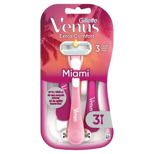Zdjęcie produktu - Gillette Venus 3 Extra Comfort Miami Maszynki do golenia, 3 szt.