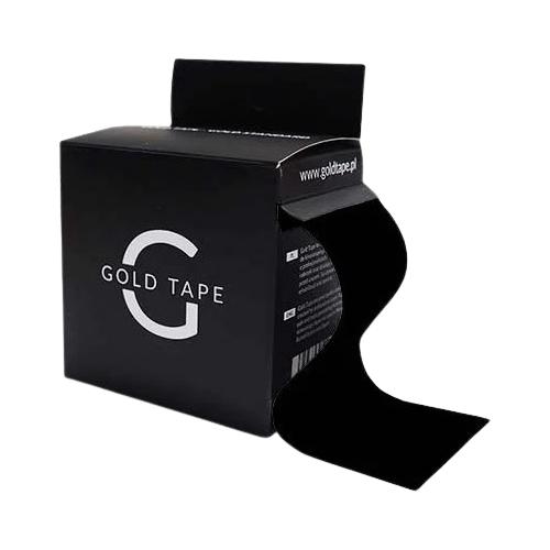 Zdjęcie produktu - Gold Tape Taśma do kinesiotapingu 5 cm x 5 m czarna, 1 szt.