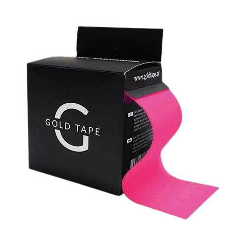Zdjęcie produktu - Gold Tape Taśma do kinesiotapingu 5 cm x 5 m r&oacute;żowa, 1 szt.