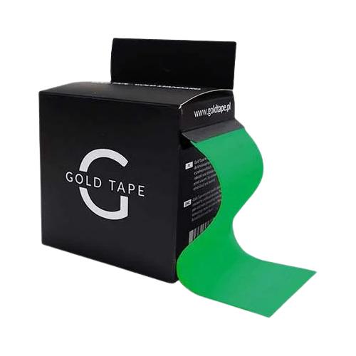 Zdjęcie produktu - Gold Tape Taśma do kinesiotapingu 5 cm x 5 m zielona, 1 szt.