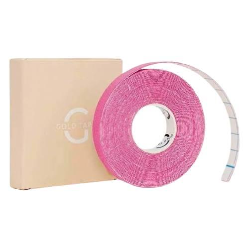 Zdjęcie produktu - Gold Tape Taśma do kinesiotapingu twarzy 1 cm x 5 m r&oacute;żowa, 1 szt.