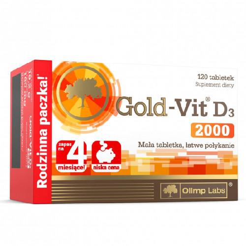 Zdjęcie produktu - Olimp Gold Vit D 3 2000, 120 tabletek