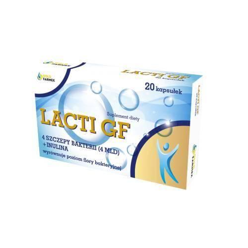 Zdjęcie produktu - Goldfarmex Lacti GF probiotyk, 20 kaps.