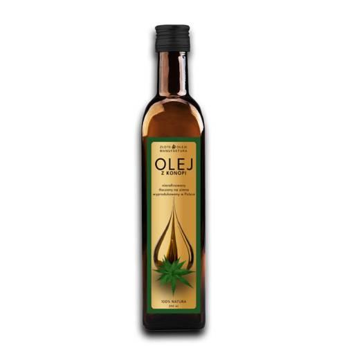 Zdjęcie produktu - GOLDFARMEX Olej z nasion konopi, 250 ml