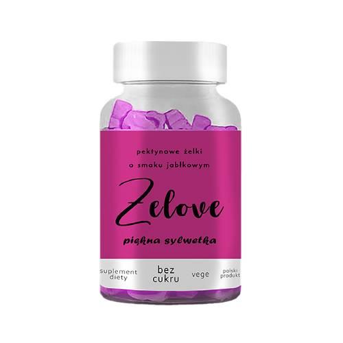 Zdjęcie produktu - Goldfarmex Żelove Piękna Sylwetka żelki o smaku jabłkowym, 60 szt.