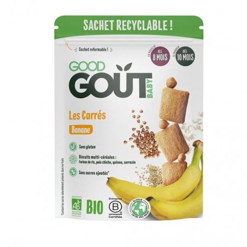 Zdjęcie produktu - Good Gout BIO Kosteczki bananowe, 50 g