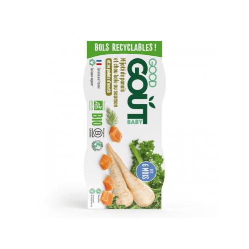 Zdjęcie produktu - Good Gout BIO Łosoś z kapustą i pasternakiem, 2x190g