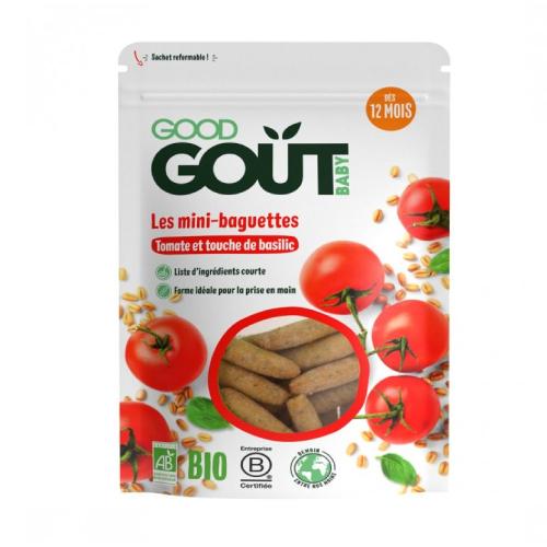 Zdjęcie produktu - Good Gout BIO Mini bagietki z pomidorami, 70g