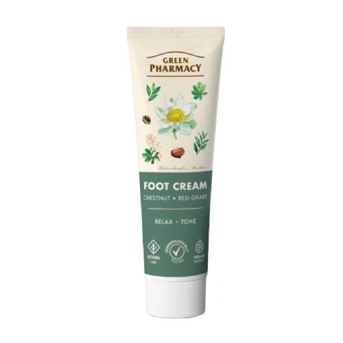 Zdjęcie produktu - Green Pharmacy Relaksujący krem do st&oacute;p, przeciw obrzękom, 100 ml