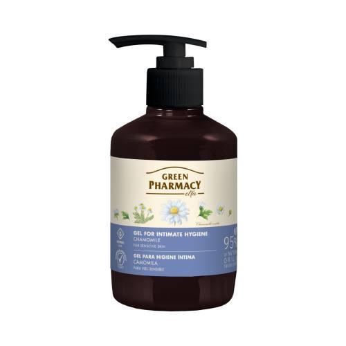 Zdjęcie produktu - Green Pharmacy Żel do higieny intymnej rumianek lekarski, 370 ml 