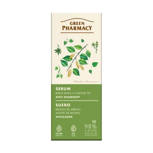Zdjęcie produktu - GREEN PHARMACY Serum przeciwłupieżowe Pąki brzozy i Olej rycynowy, 100ml