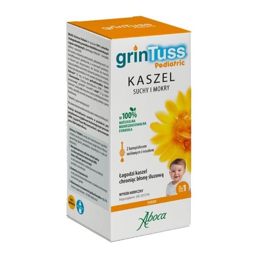 Zdjęcie produktu - Grintuss Pediatric Syrop dla dzieci, 180 g
