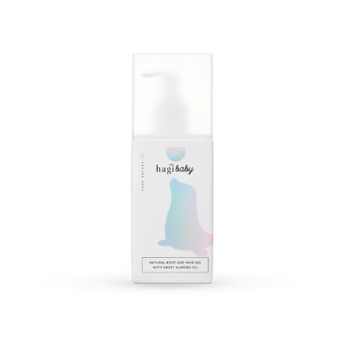 Zdjęcie produktu - HAGI Baby Naturalny żel do ciała i włos&oacute;w z olejem ze słodkich migdał&oacute;w, 250ml