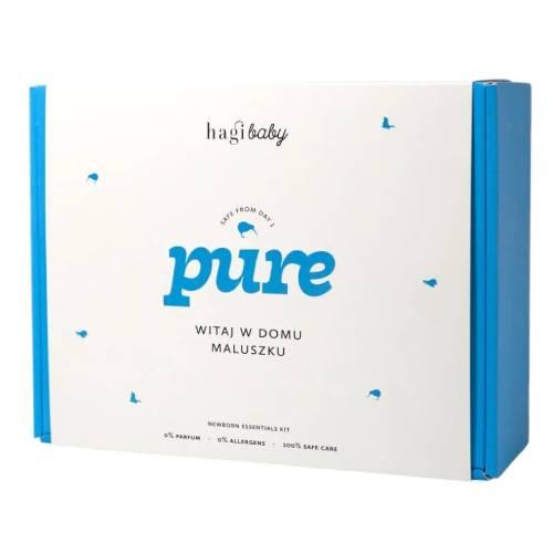 Zdjęcie produktu - Hagi Baby Pure Witaj w domu maluszku Hipoalergiczny zestaw kosmetyk&oacute;w do pielęgnacji 