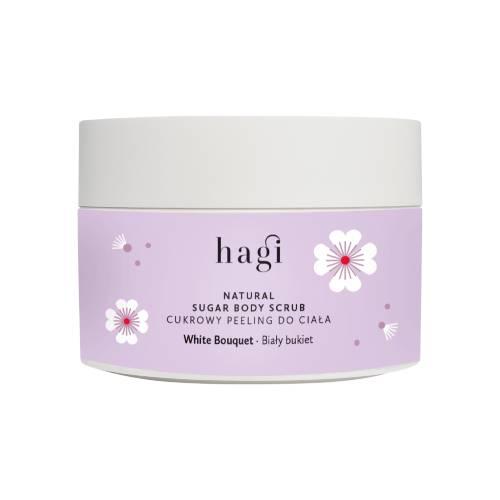 Zdjęcie produktu - Hagi Biały Bukiet Naturalny peeling cukrowy do ciała, 200 g