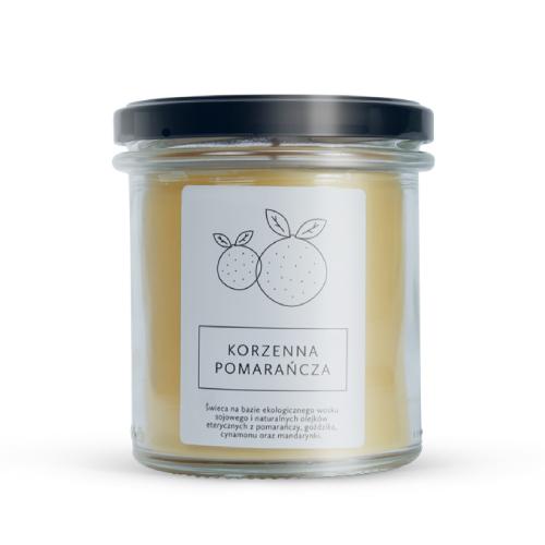 Zdjęcie produktu - HAGI Świeca sojowa Korzenna Pomarańcza, 230 g