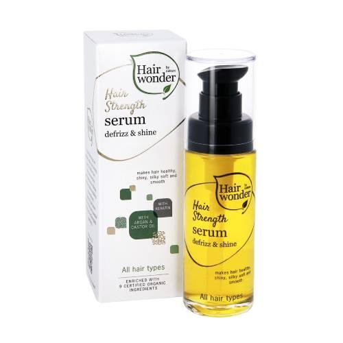 Zdjęcie produktu - Hairwonder Hair strength Defrizz & Shine Serum wzmacniające włosy, 30 ml