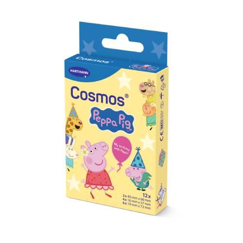 Zdjęcie produktu - Hartmann Cosmos Plaster Peppa Pig Plastry 3 rozmiary, 12 szt.