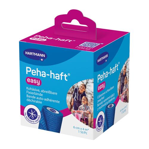 Zdjęcie produktu - HARTMANN Peha-haft Easy Opaska podtrzymująca niebieska 6cm x 4m