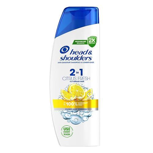 Zdjęcie produktu - Head&Shoulders Citrus Fresh 2w1 Szampon i odżywka, 330 ml