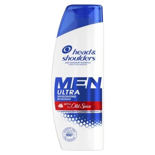 Zdjęcie produktu - Head&Shoulders Men Ultra Invigorating with Old Spice Szampon do włos&oacute;w dla mężczyzn, 330 ml