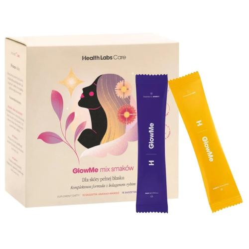 Zdjęcie produktu - Health Labs Care GlowMe mix smak&oacute;w Kolagen rybi, 30 sasz.