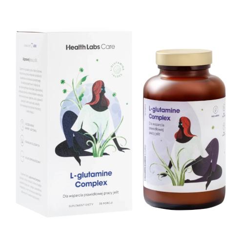 Zdjęcie produktu - Health Labs L-Glutamine Complex proszek, 210 g - suplement diety z L-glutaminą
