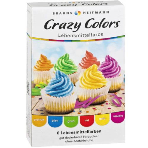 HEITMANN Crazy Colors Barwniki spożywcze, 6x4g