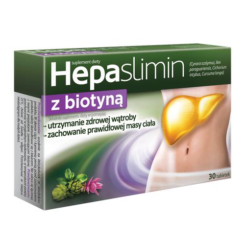 Zdjęcie produktu - HEPASLIMIN z biotyną, 30 tabl.