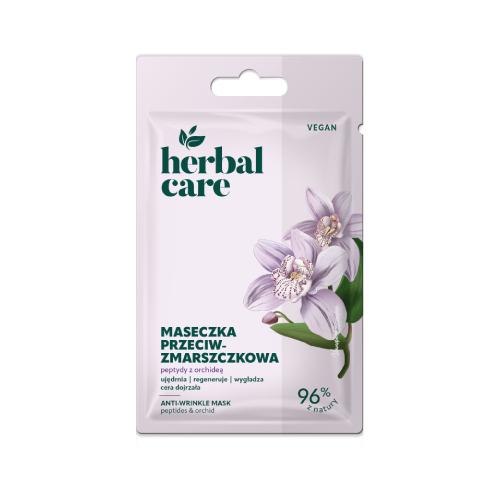 Zdjęcie produktu - Farmona Herbal Care Maseczka przeciwzmarszczkowa do twarzy z Peptydami i Orchideą, 7 g