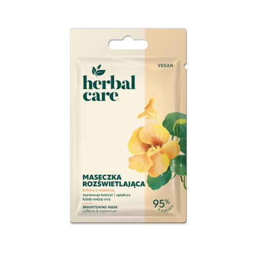Zdjęcie produktu - Farmona Herbal Care Maseczka rozświetlająca do twarzy Kofeina z Nasturcją, 7 g
