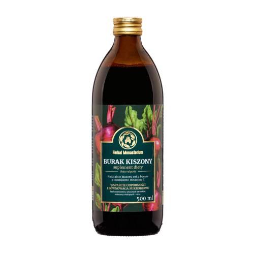 Zdjęcie produktu - Herbal Monasterium Burak Kiszony sok naturalny, 500 ml