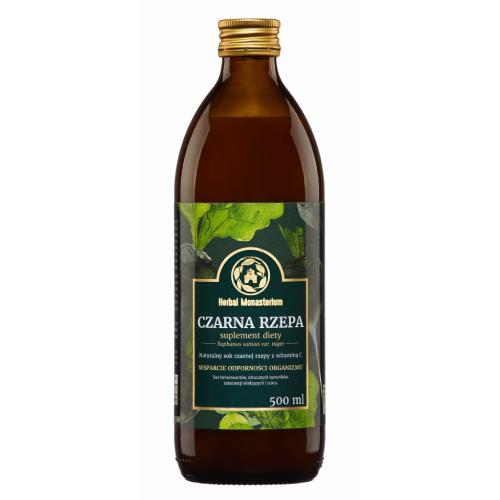 Zdjęcie produktu - HERBAL MONASTERIUM Sok z czarnej rzepy, 500ml