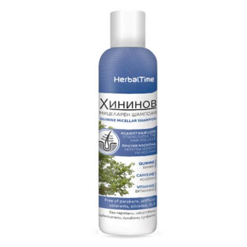 Zdjęcie produktu - Herbal Time Ziołowy szampon micelarny z chininą, 200 ml